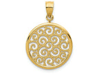 FJC Finejewelers 14k Yellow Gold Filigree Round Charm
