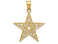 FJC Finejewelers 14k Yellow Gold Filigree Star Charm