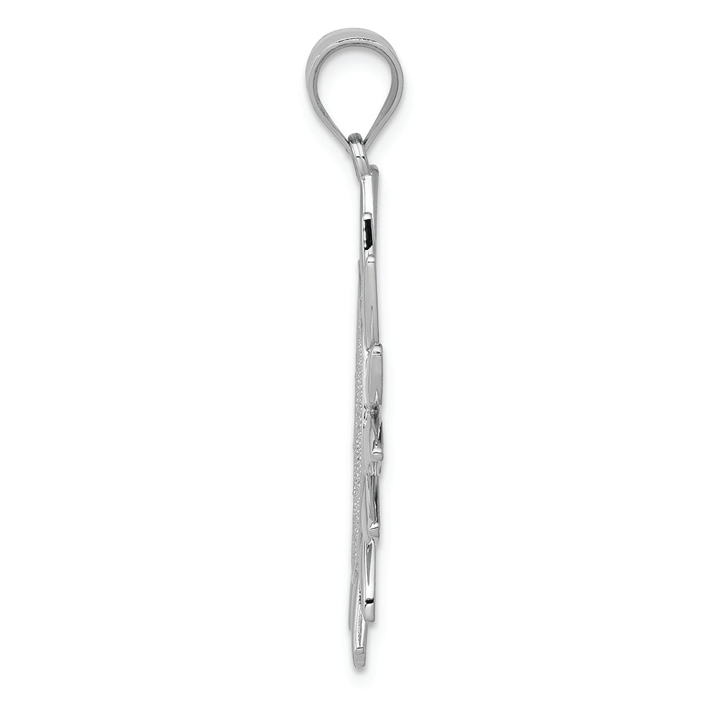 FJC Finejewelers 14k White Gold Filigree Sun Charm