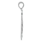 FJC Finejewelers 14k White Gold Filigree Sun Charm