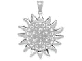 FJC Finejewelers 14k White Gold Filigree Sun Charm
