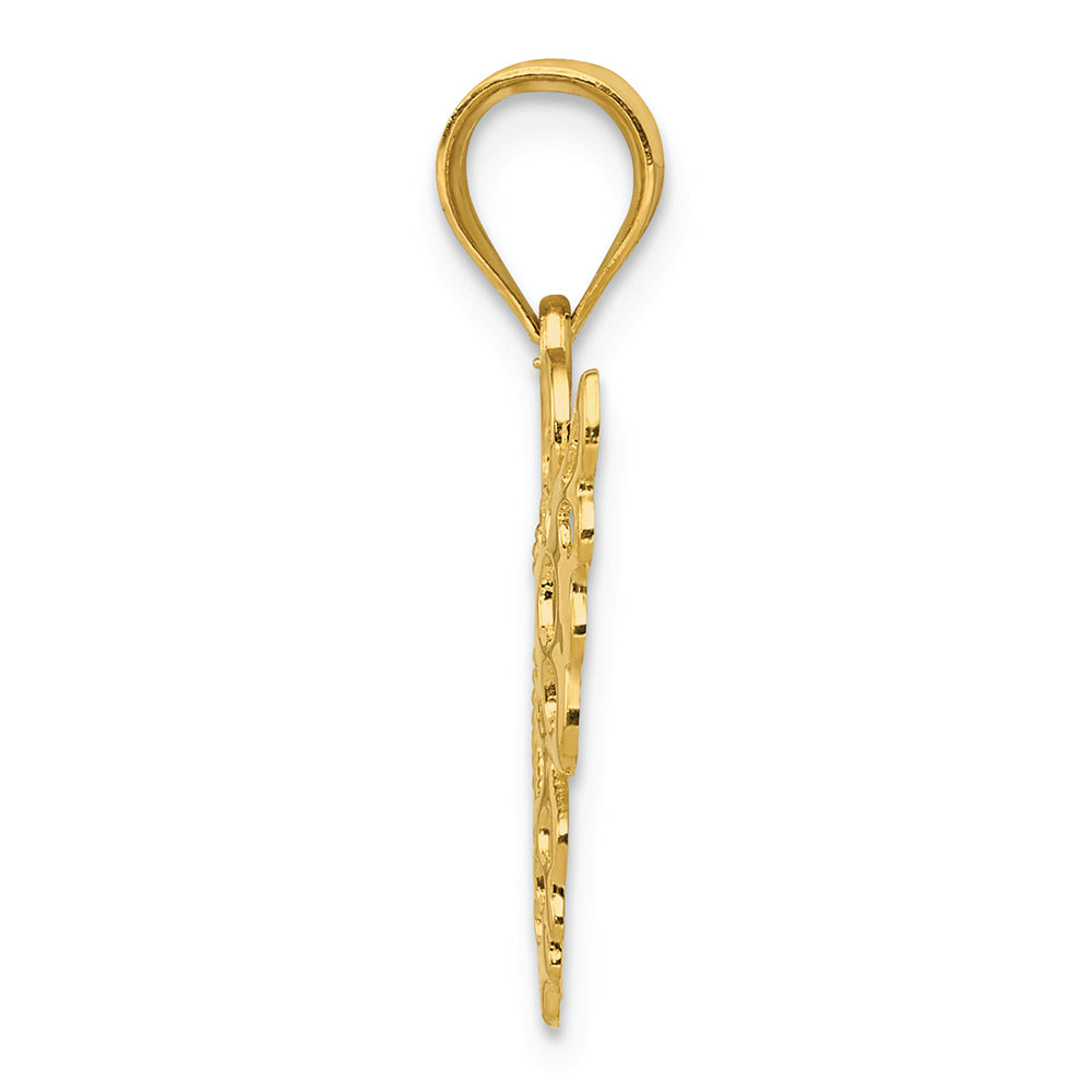 FJC Finejewelers 14k Yellow Gold Butterfly Charm