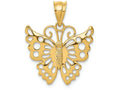 FJC Finejewelers 14k Yellow Gold Butterfly Charm