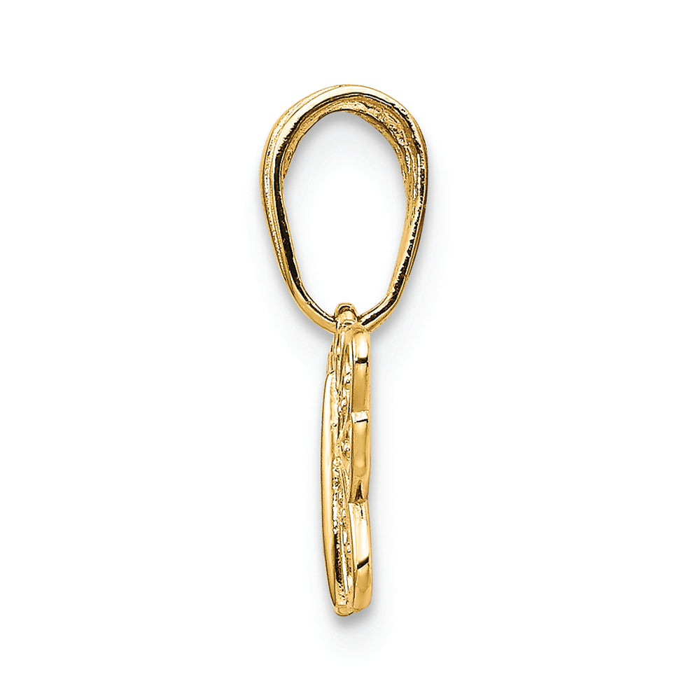 FJC Finejewelers 14k Yellow Gold Filigree Butterfly Charm