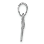 FJC Finejewelers 14k White Gold White Dog Charm