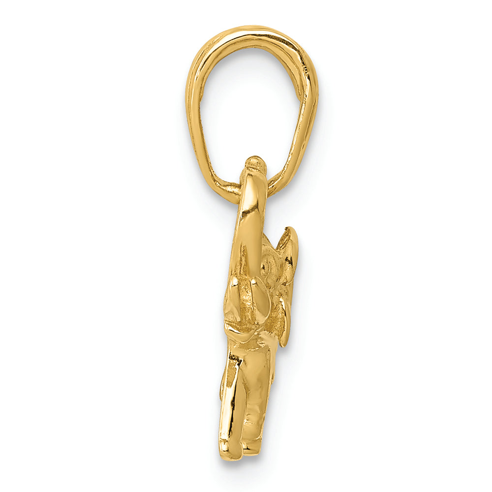 FJC Finejewelers 14k Yellow Gold Polished Elephant Charm