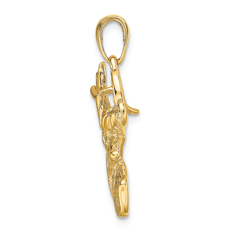 FJC Finejewelers 14k Yellow Gold Polished Deer Head Charm