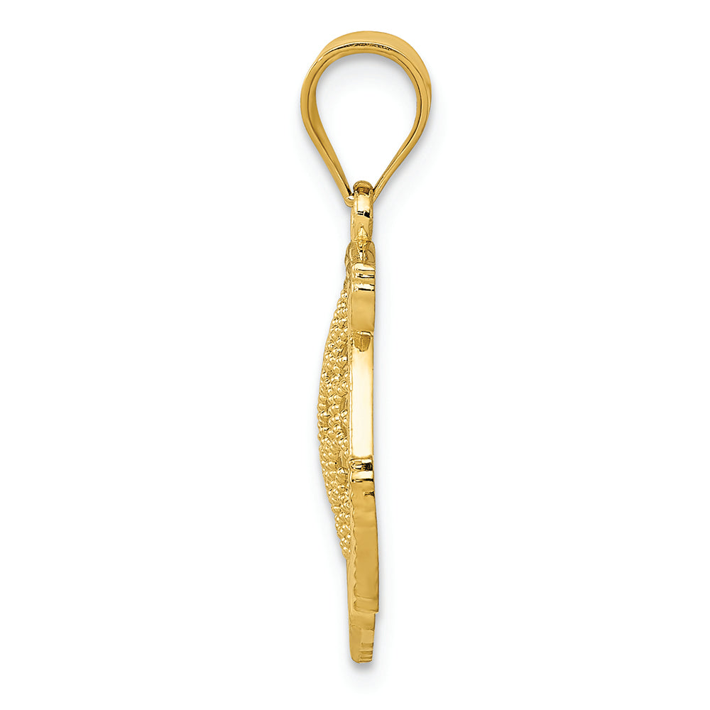 FJC Finejewelers 14k Yellow Gold Filigree Fish Charm