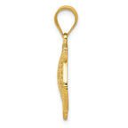 FJC Finejewelers 14k Yellow Gold Filigree Fish Charm