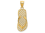 FJC Finejewelers 14k Yellow Gold Mesh Flip Flop Charm