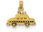 FJC Finejewelers 14k Yellow Gold 3d Enameled Taxi Charm