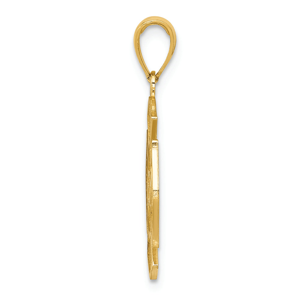 FJC Finejewelers 14k Yellow Gold Fire Department Badge Charm