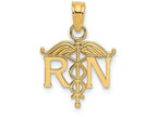 FJC Finejewelers 14k Yellow Gold Registered Nurse Charm