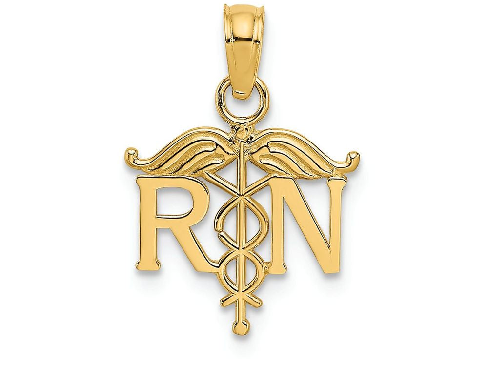 FJC Finejewelers 14k Yellow Gold Registered Nurse Charm