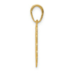FJC Finejewelers 14k Yellow Gold Registered Nurse Heart Charm