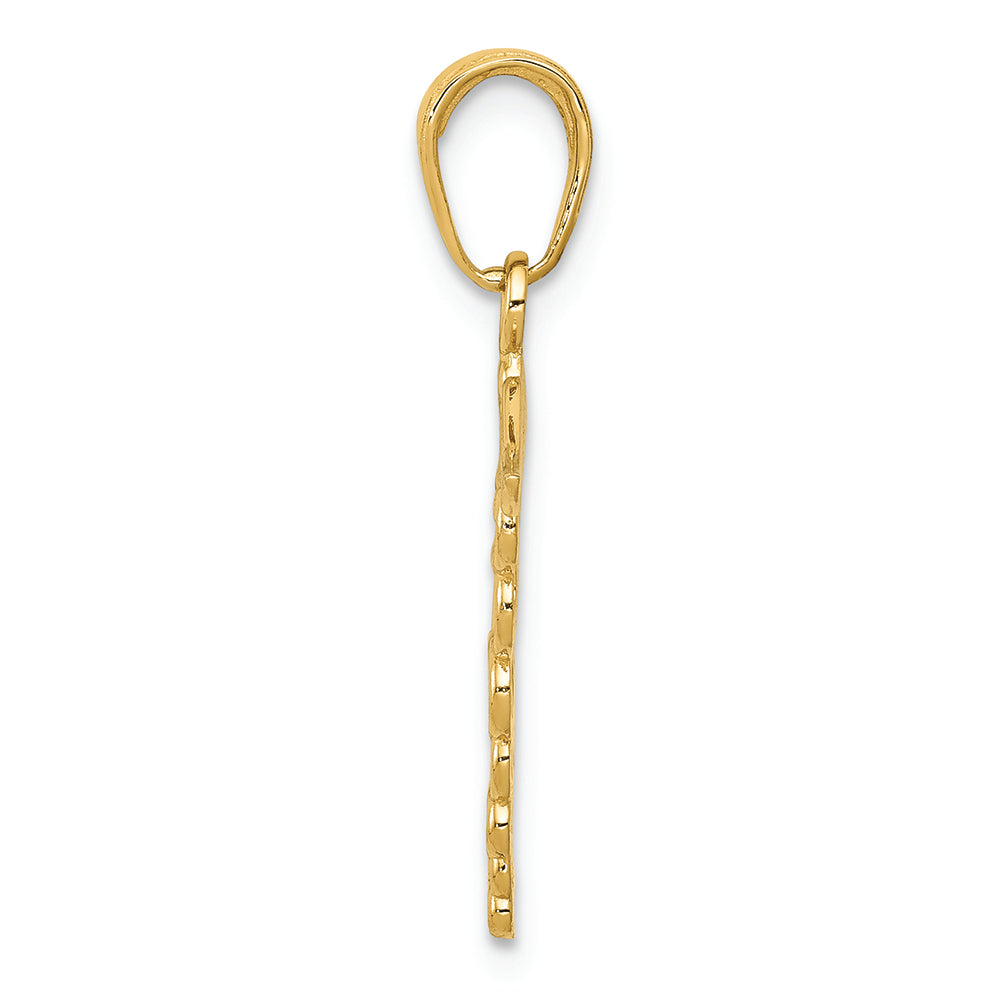 FJC Finejewelers 14k Yellow Gold Caduceus Charm