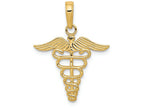 FJC Finejewelers 14k Yellow Gold Caduceus Charm