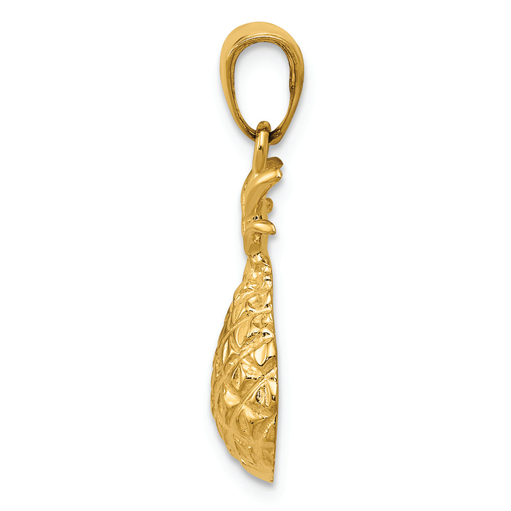 FJC Finejewelers 14k Yellow Gold Bright Cut Pineapple Charm