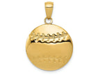 FJC Finejewelers 14k Yellow Gold Bright Cut Baseball Charm