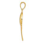 FJC Finejewelers 14k Yellow Gold Bright Cut Basketball Net Charm