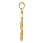FJC Finejewelers 14k Yellow Gold Bright Cut Tennis Racquet Charm