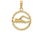 FJC Finejewelers 14k Yellow Gold Swimming Charm
