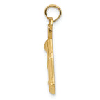 FJC Finejewelers 14k Yellow Gold Bright Cut Golf Bag Charm