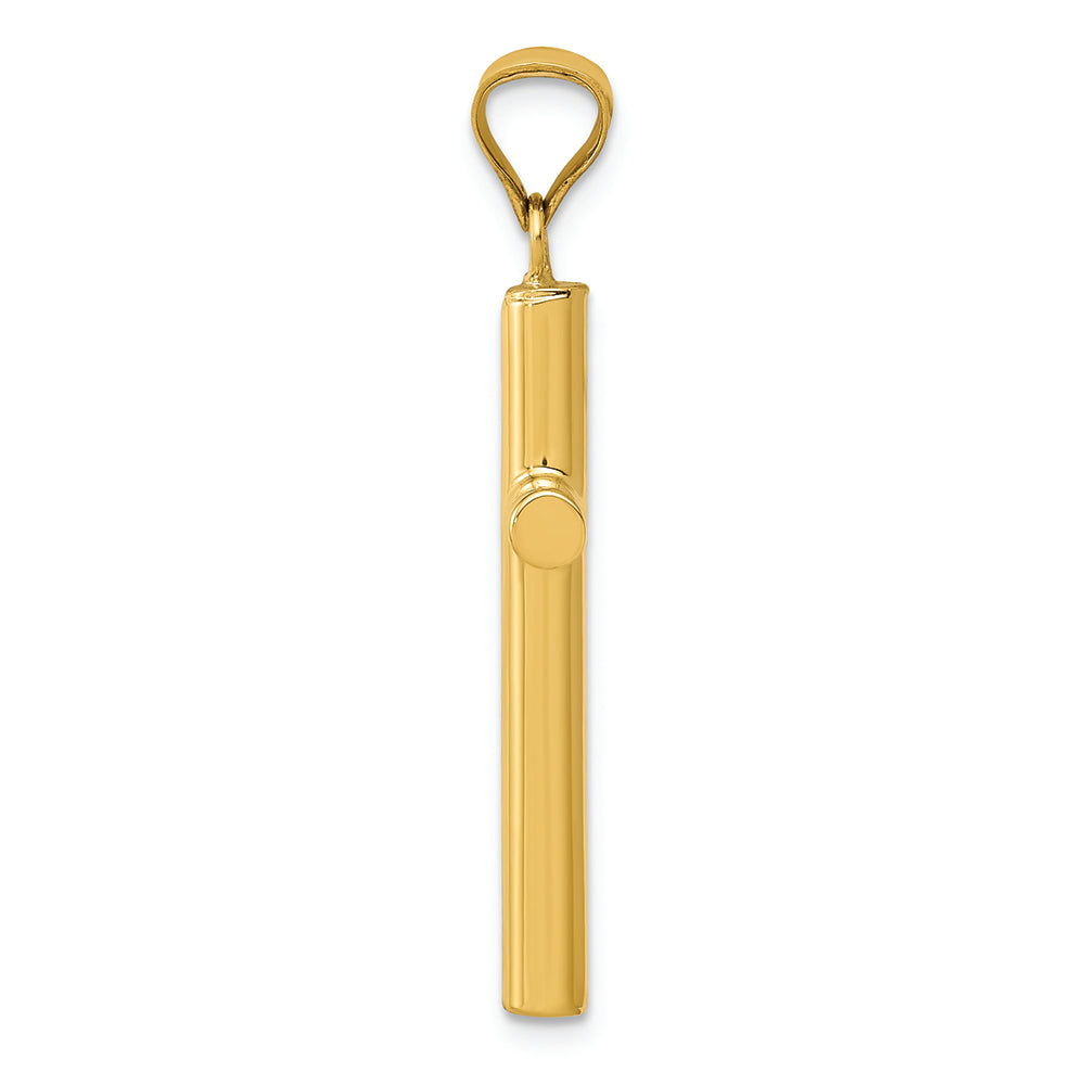 FJC Finejewelers 14k Yellow Gold Polished Hollow Cross Charm