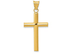 FJC Finejewelers 14k Yellow Gold Polished Hollow Cross Charm