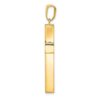 FJC Finejewelers 14k Yellow Gold Hollow Cross Charm