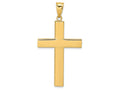 FJC Finejewelers 14k Yellow Gold Hollow Cross Charm
