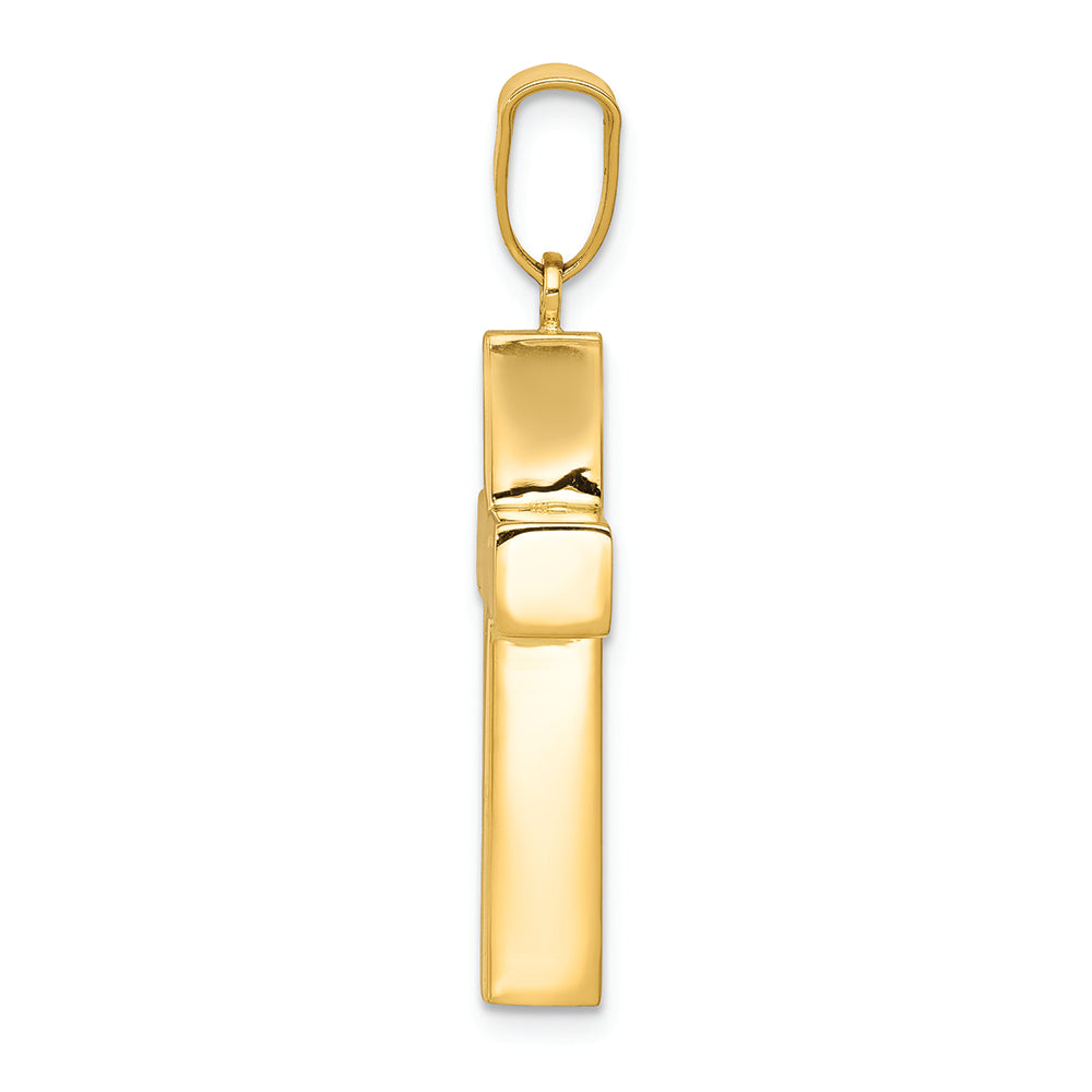 FJC Finejewelers 14k Yellow Gold Hollow Cross Charm
