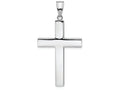 FJC Finejewelers 14k White Gold Polished Hollow Cross Charm