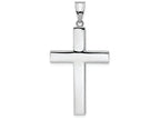 FJC Finejewelers 14k White Gold Polished Hollow Cross Charm