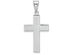 FJC Finejewelers 14k White Gold Polished Hollow Cross Charm
