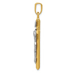 FJC Finejewelers 14k Two-tone Gold Inri Crucifix Charm