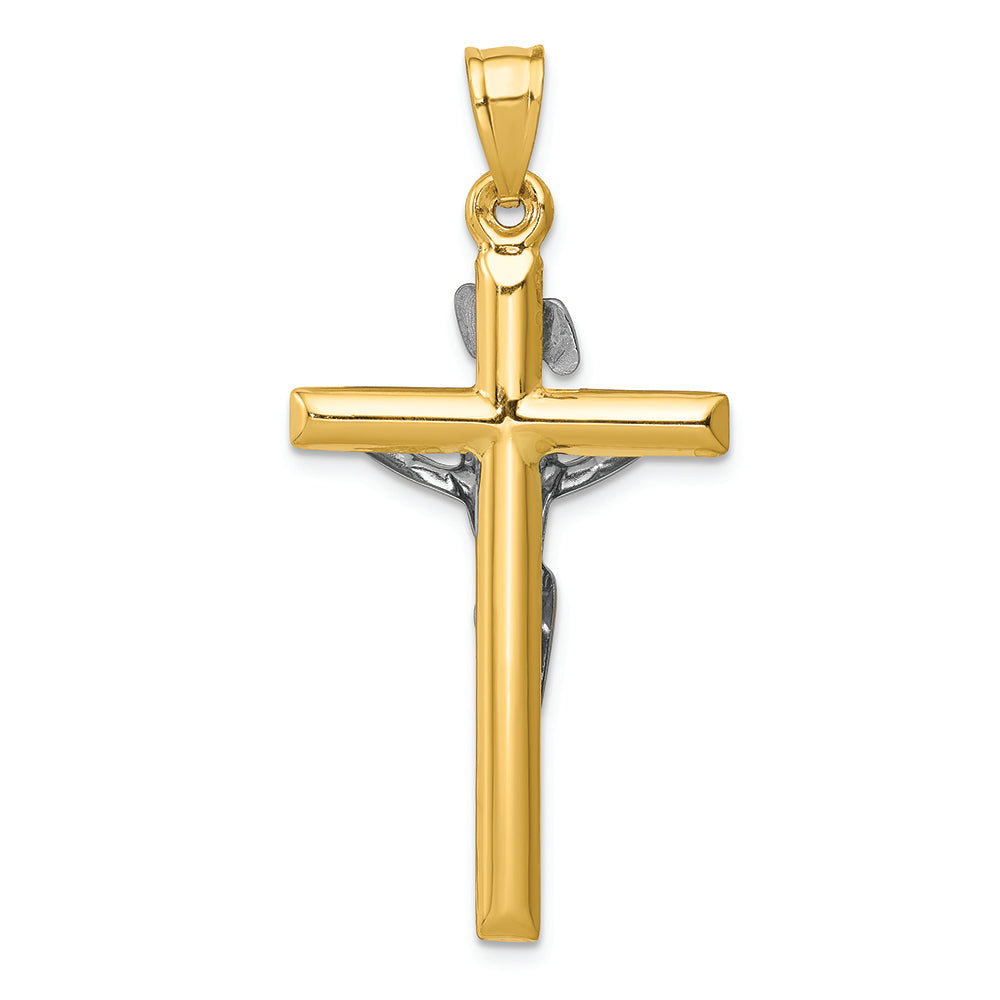 FJC Finejewelers 14k Two-tone Gold Inri Crucifix Charm