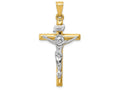 FJC Finejewelers 14k Two-tone Gold Inri Crucifix Charm