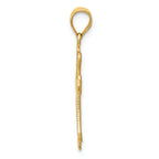 FJC Finejewelers 14k Yellow Gold Mini Budded Cross Charm