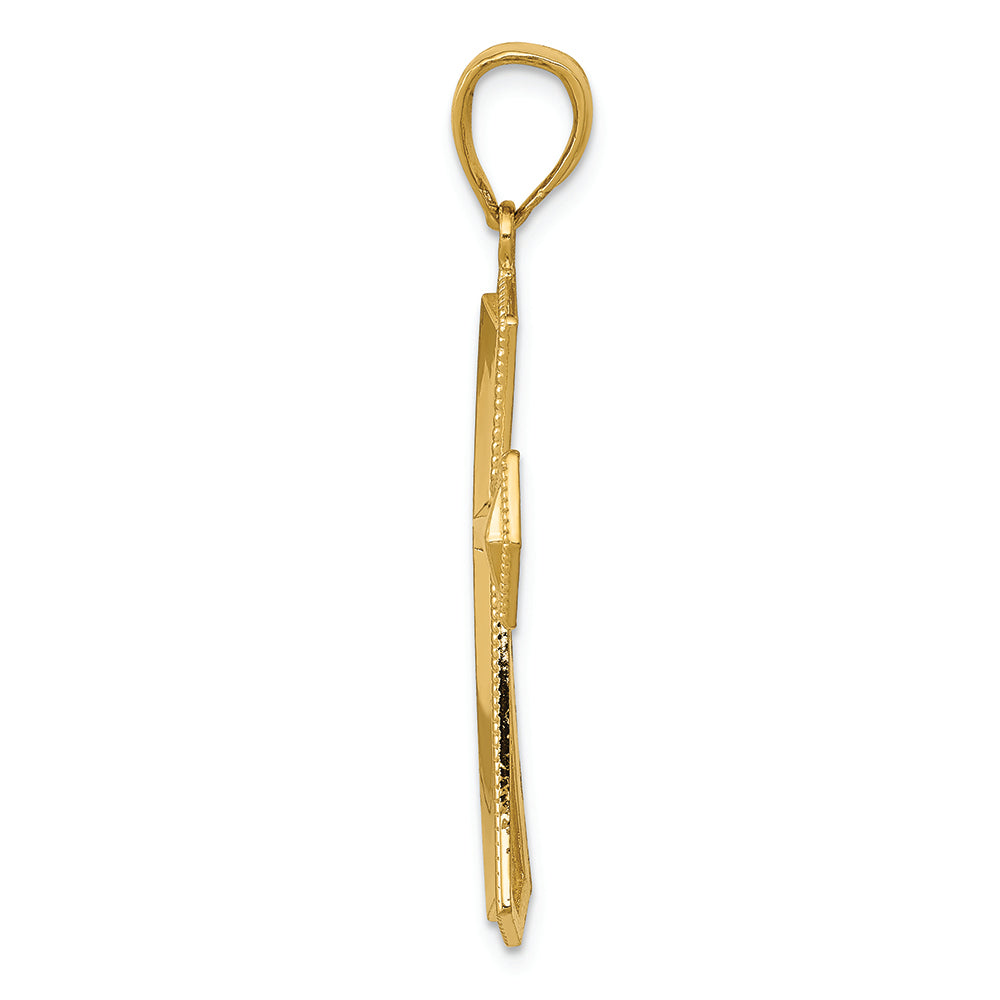 FJC Finejewelers 14k Yellow Gold Passion Cross Charm