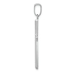 FJC Finejewelers 14k White Gold Polished Cross Charm