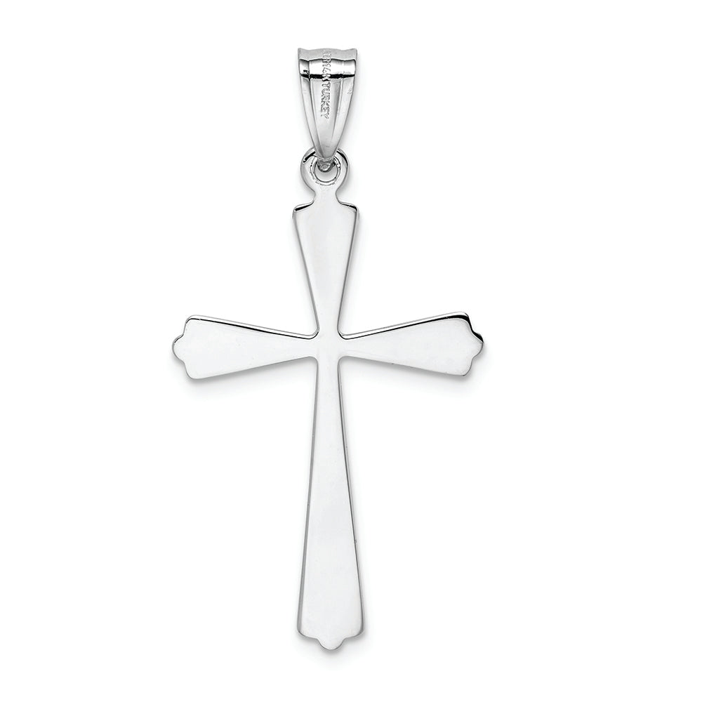 FJC Finejewelers 14k White Gold Polished Cross Charm