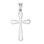FJC Finejewelers 14k White Gold Polished Cross Charm