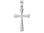 FJC Finejewelers 14k White Gold Polished Cross Charm