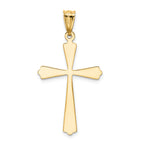 FJC Finejewelers 14k Two-tone Gold Bright Cut Cross Charm