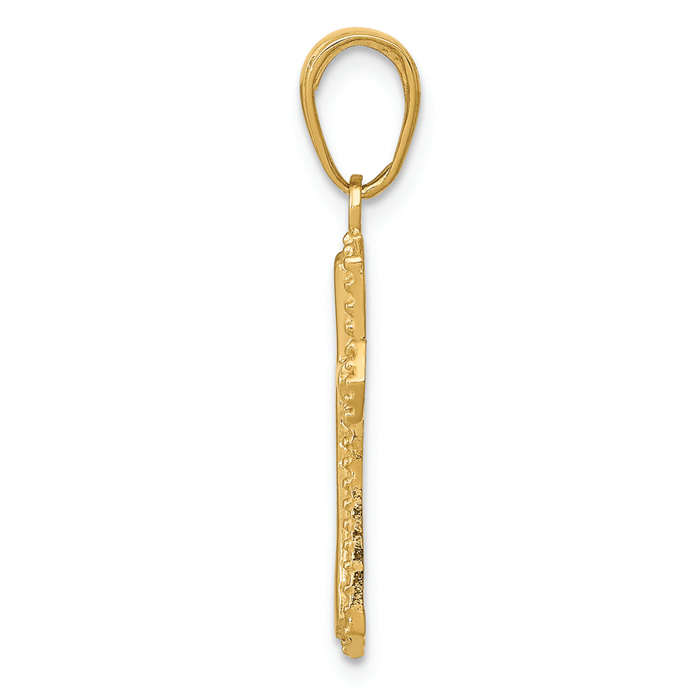FJC Finejewelers 14k Yellow Gold Passion Cross Charm