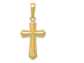 FJC Finejewelers 14k Yellow Gold Passion Cross Charm
