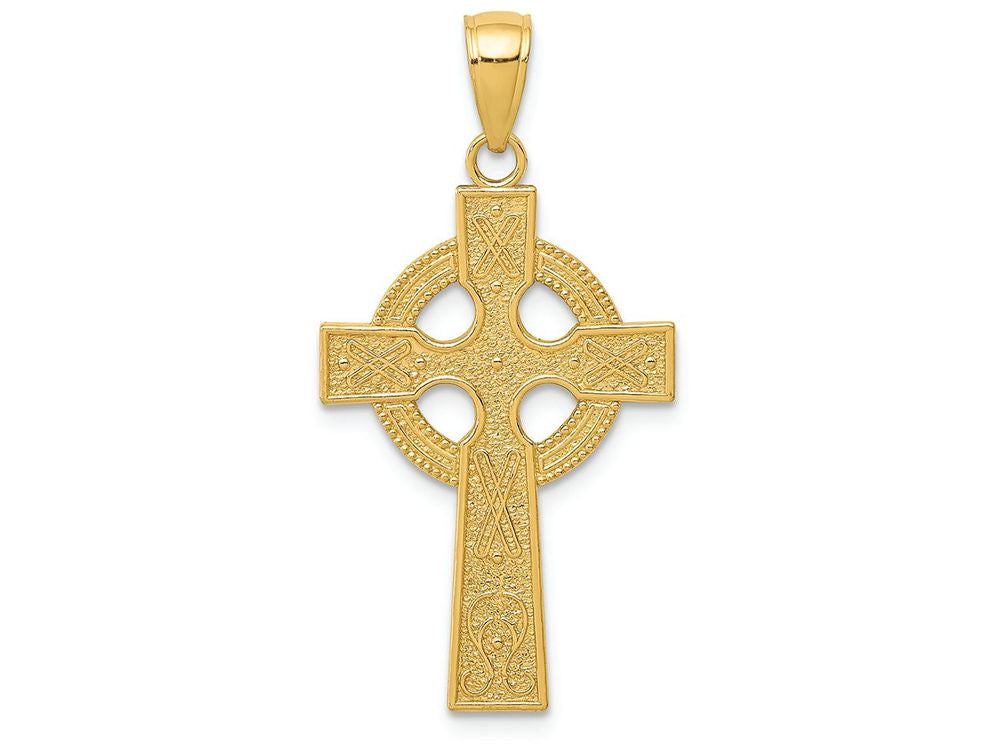 FJC Finejewelers 14k Yellow Gold Celtic Cross Charm