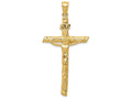 FJC Finejewelers 14k Yellow Gold Inri Crucifix Charm