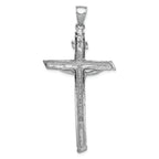 FJC Finejewelers 14k White Gold White Large Inri Crucifix Charm